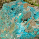 turquoise in rock